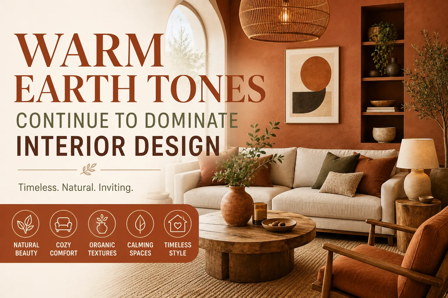 Warm Earth Tones Continue to Dominate Interior Design
